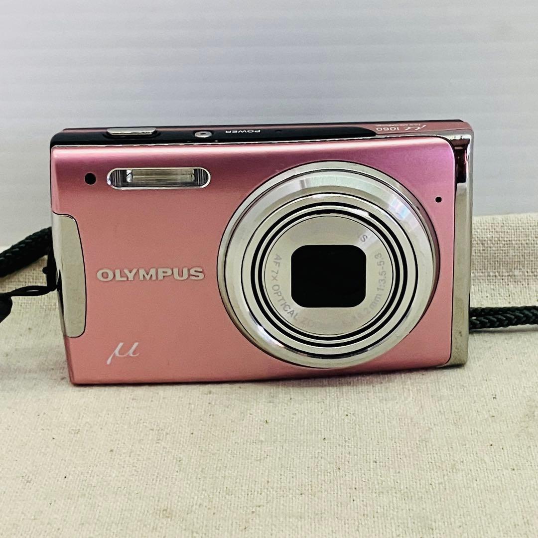 OLYMPUS (オリンパス) コンパクトデジタルカメラ μ1060 ピンク オリンパス OLYMPUS μ1060 ピンク コンデジ カメラ 中古｜Yahoo!フリマ