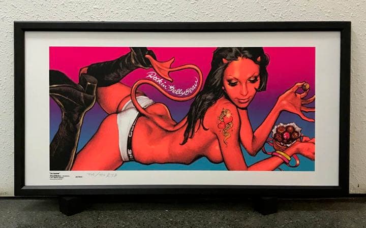 ロッキンジェリービーン ポスター　バレンタイン RJB/アート】FLAVORS x Rockin'Jelly Bean シルクスクリーンポスター