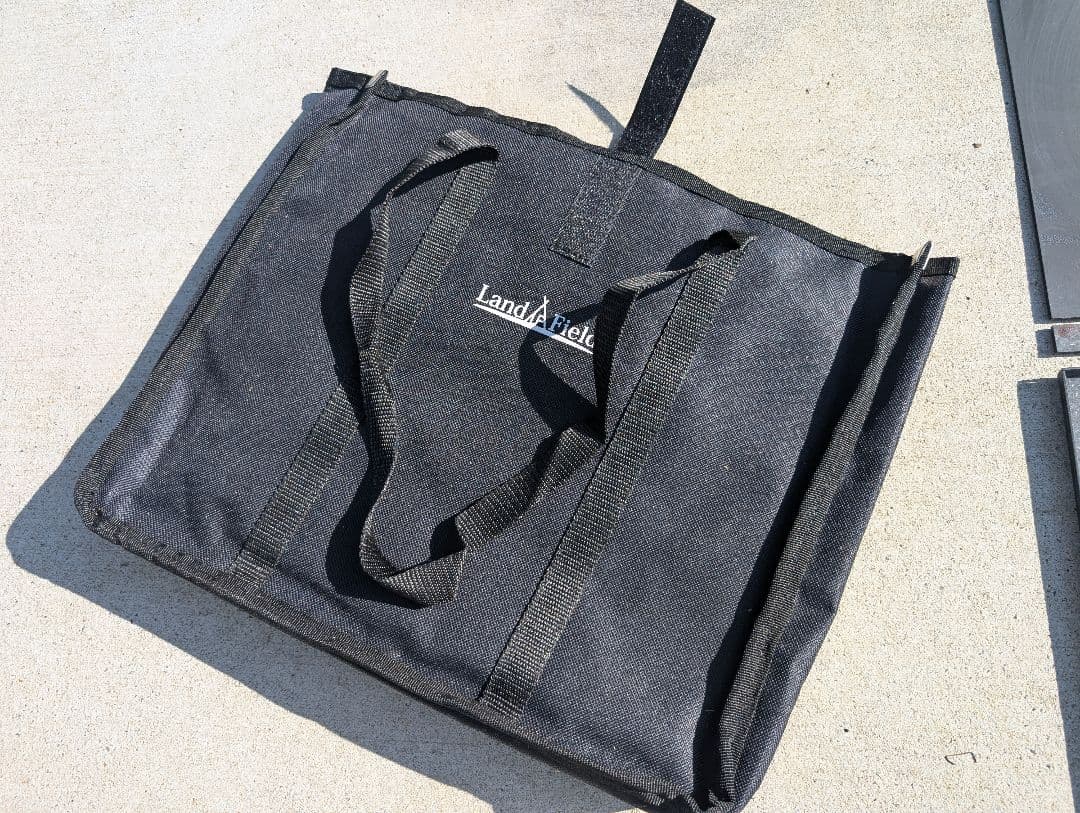 LandField ランドフィールド 焚き火台 灰受け皿付き 収納バッグ付き l