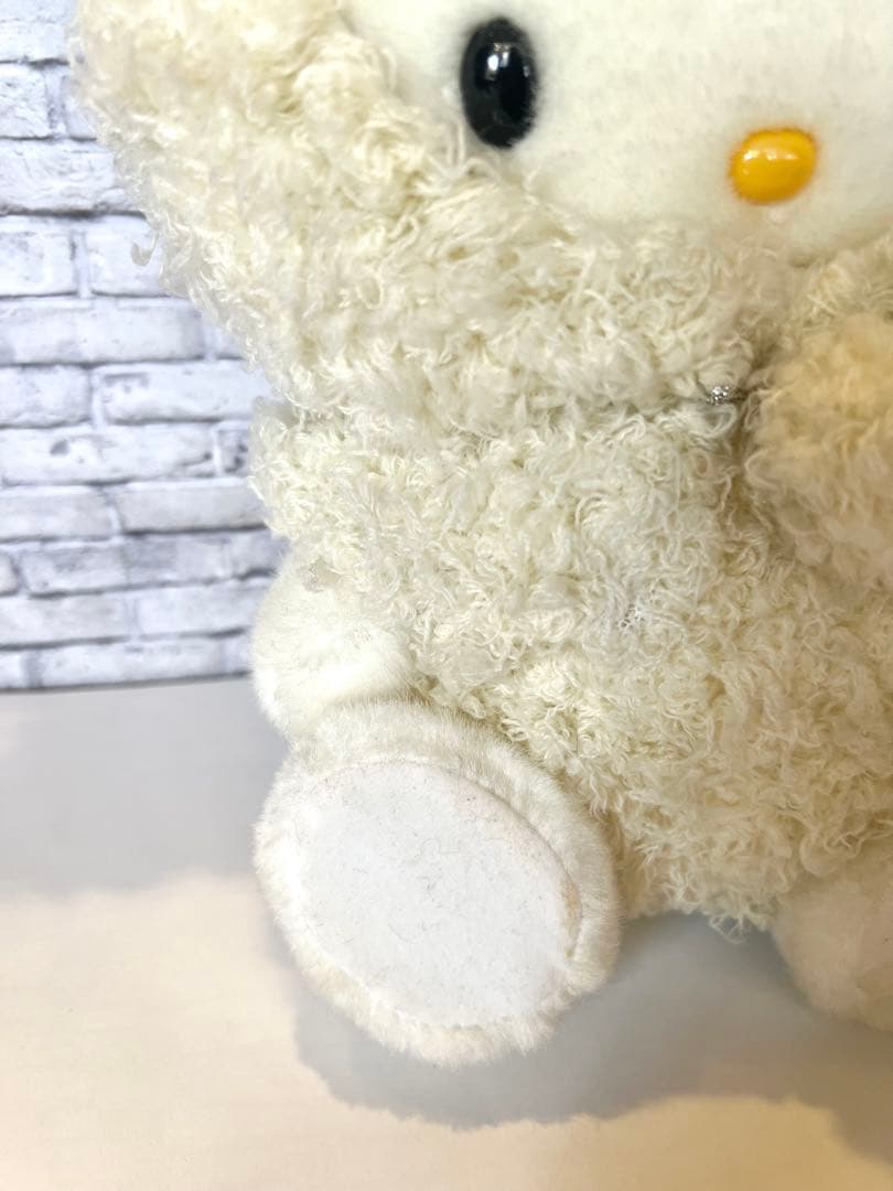 希少】 1999vivitix限定ハローキティ白ウサギ被り物ぬいぐるみ - メルカリ