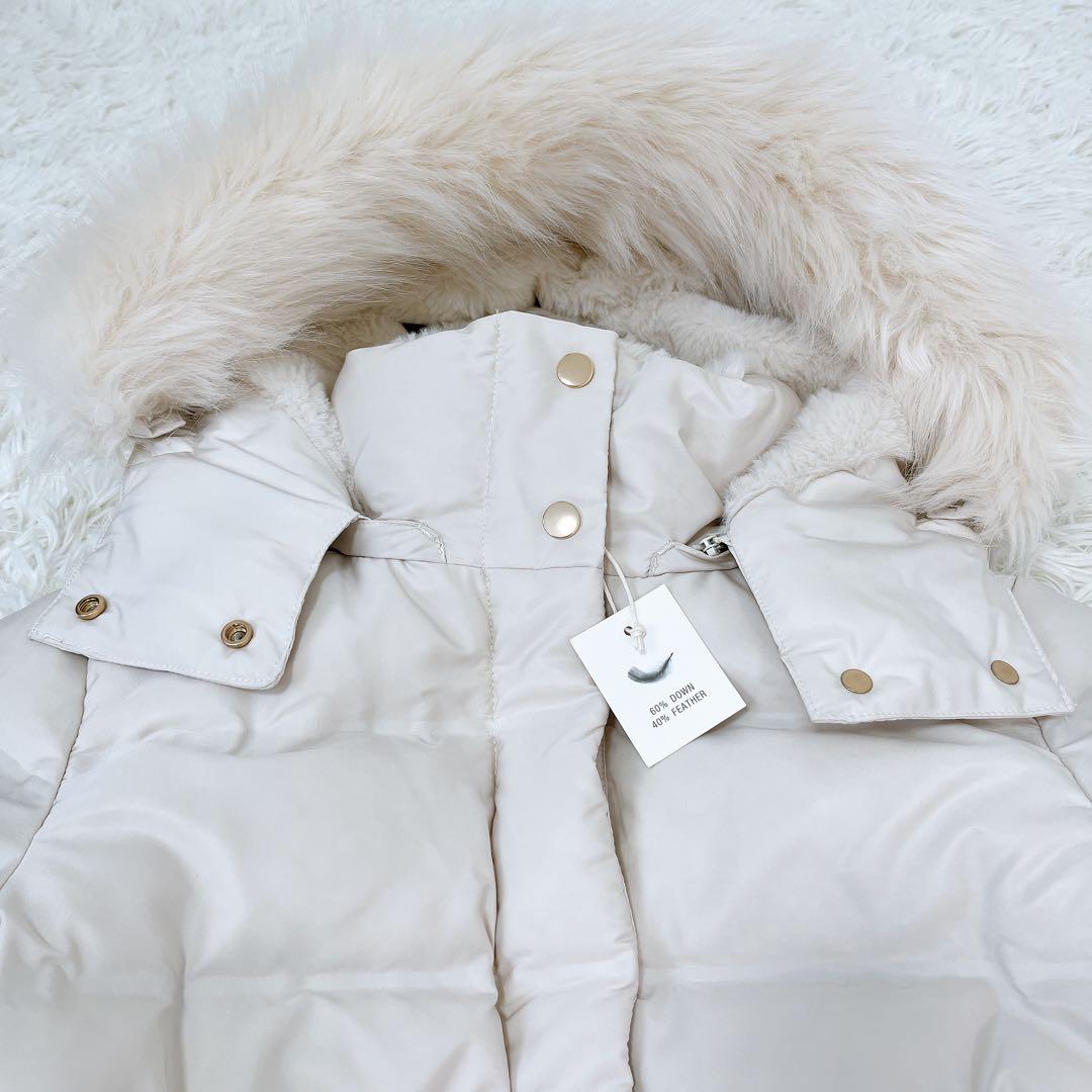 新品タグ付 今期 ZARA ベルト付き撥水加工ダウンコート - メルカリ