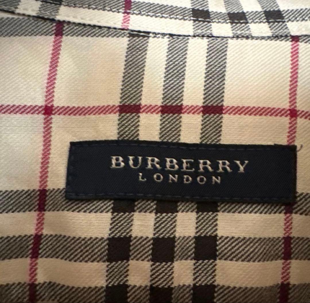 バーバリーロンドンメンズシャツ ノバチェック 半袖シャツ - メルカリ