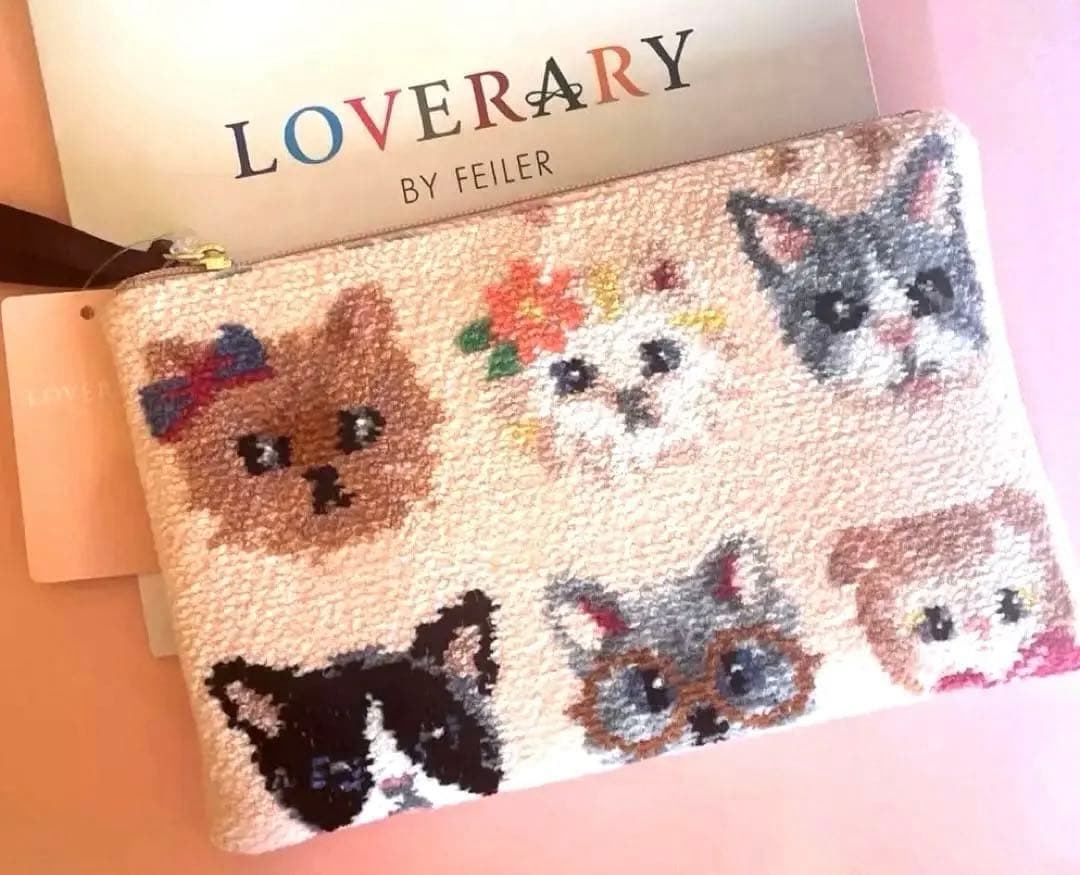 新品✨ フェイラー ねこ ポーチ LOVERARY BY FEILER キャッツ - メルカリ