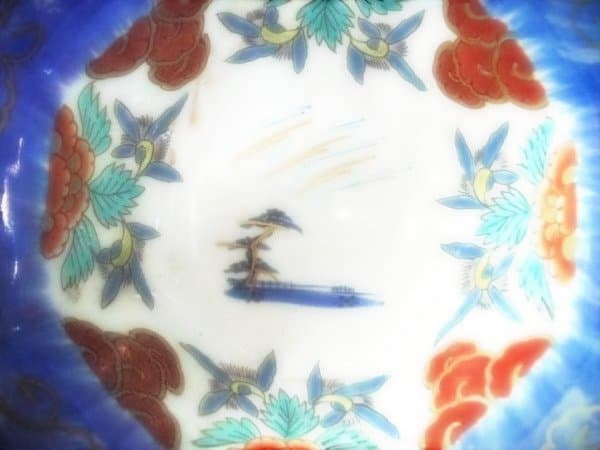 古伊万里 色絵 金彩 八角 鉢 二客 花鳥文 染付 時代物 骨董 - メルカリ