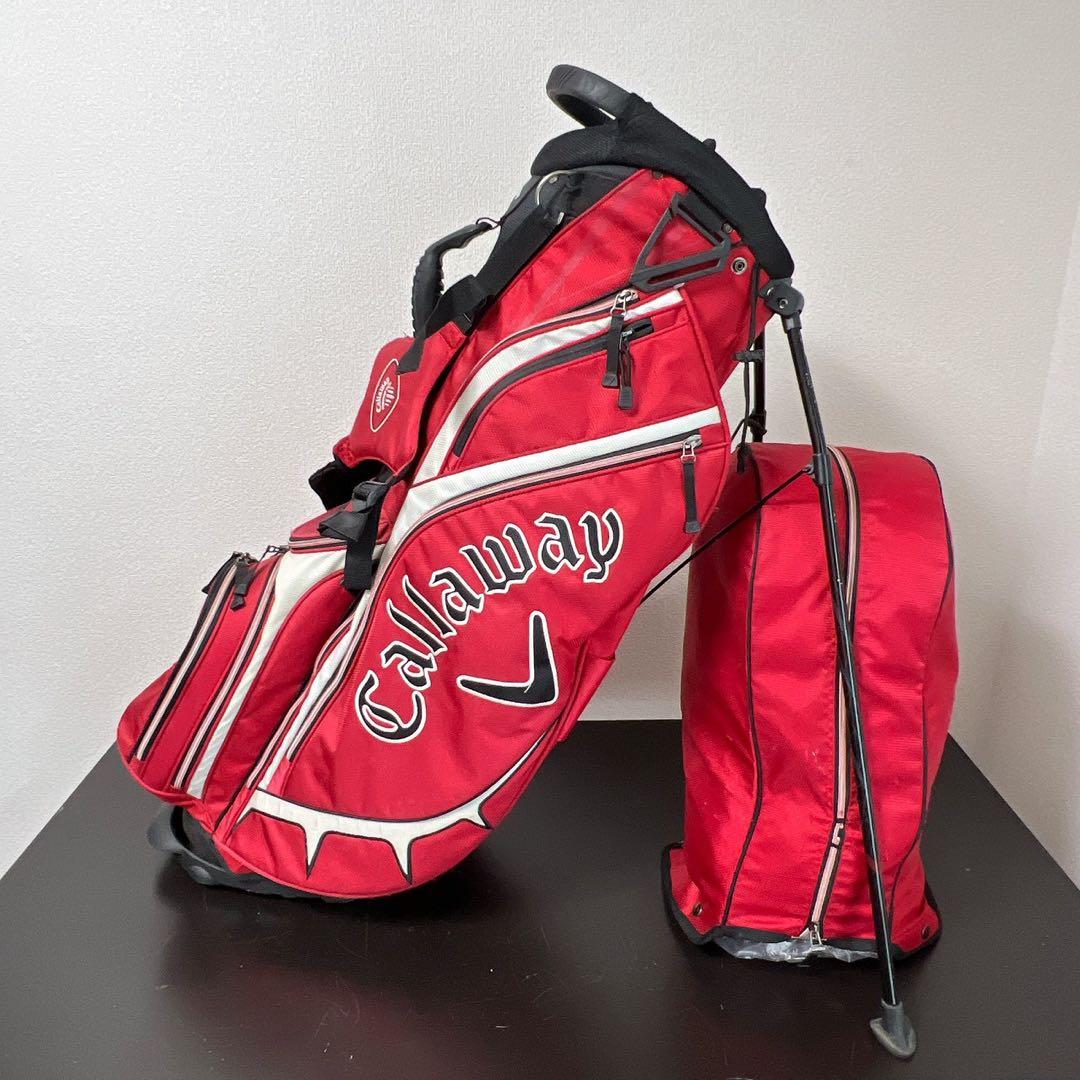 キャロウェイ スタンド式キャディバッグ レッド Callaway ゴルフバッグ