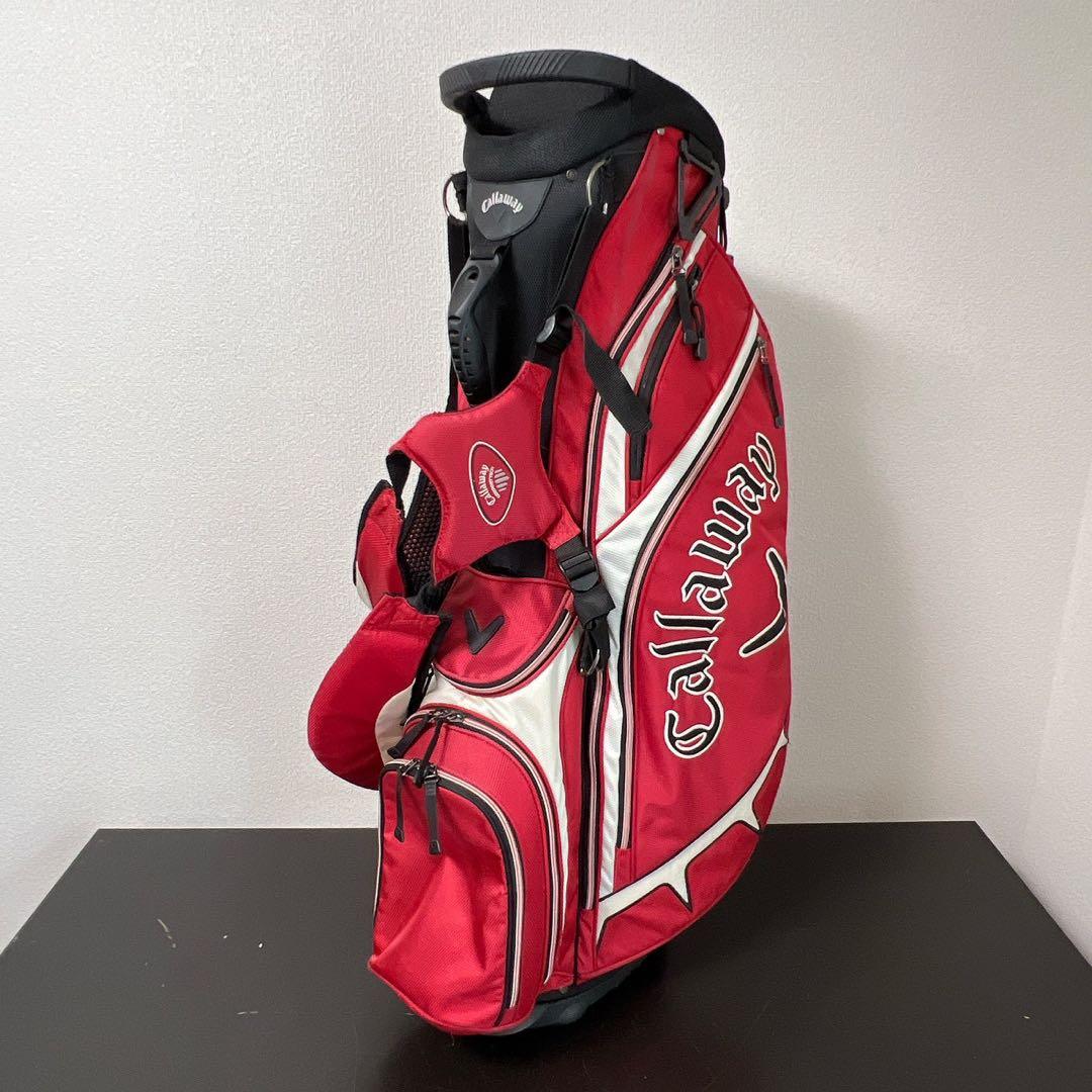 キャロウェイ スタンド式キャディバッグ レッド Callaway ゴルフバッグ