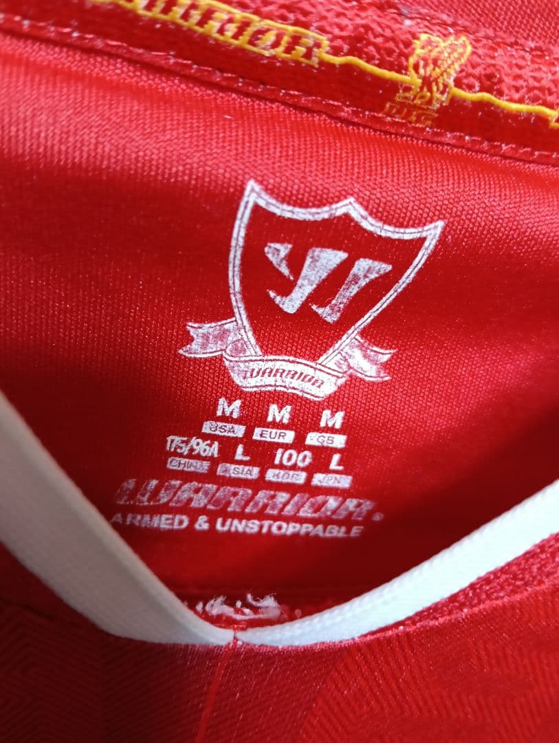 正規品】リバプール 13-14 ユニフォーム ジェラード♯8／WARRIOR製