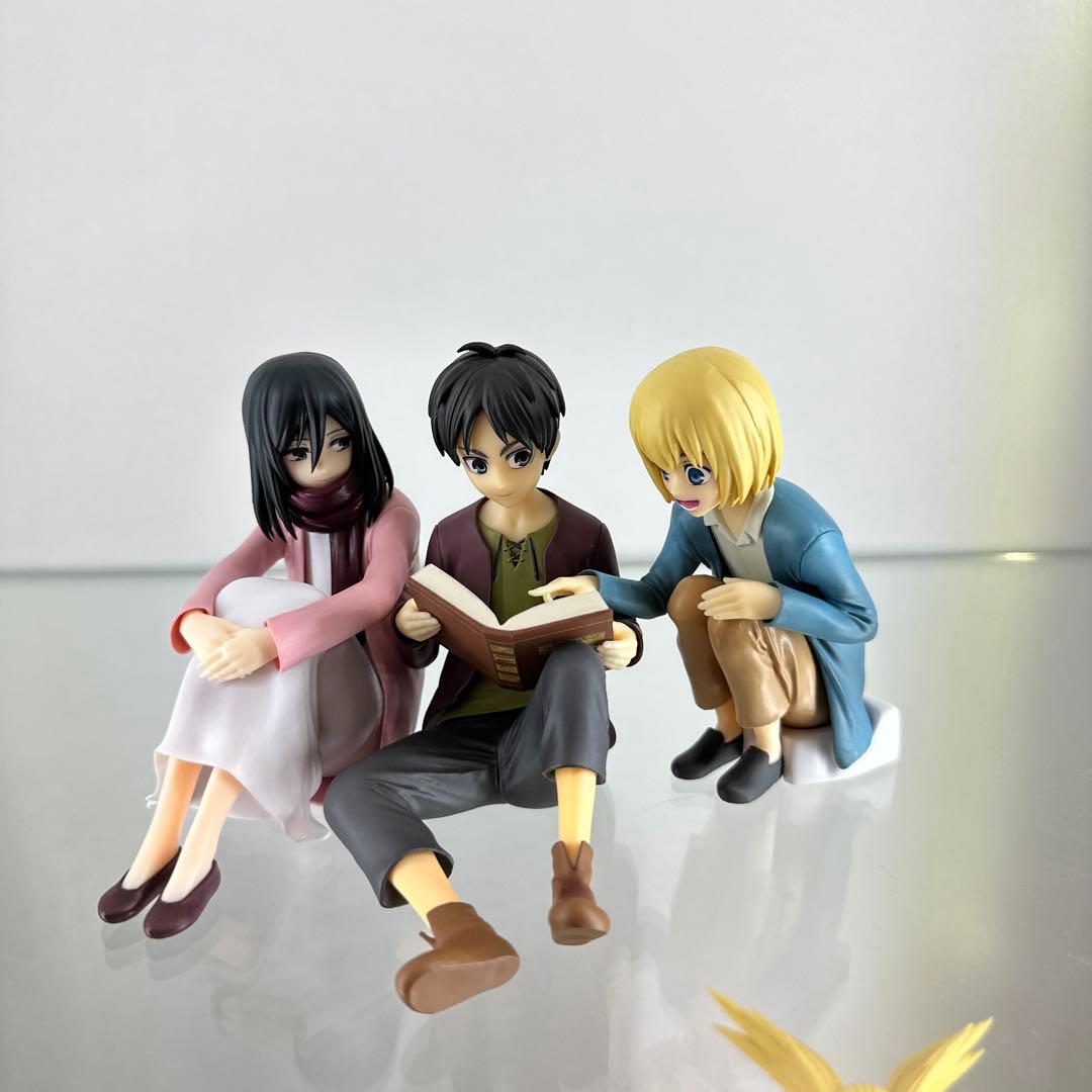 一番くじ 進撃の巨人 地ならし A賞 エレン ミカサ アルミン フィギュア