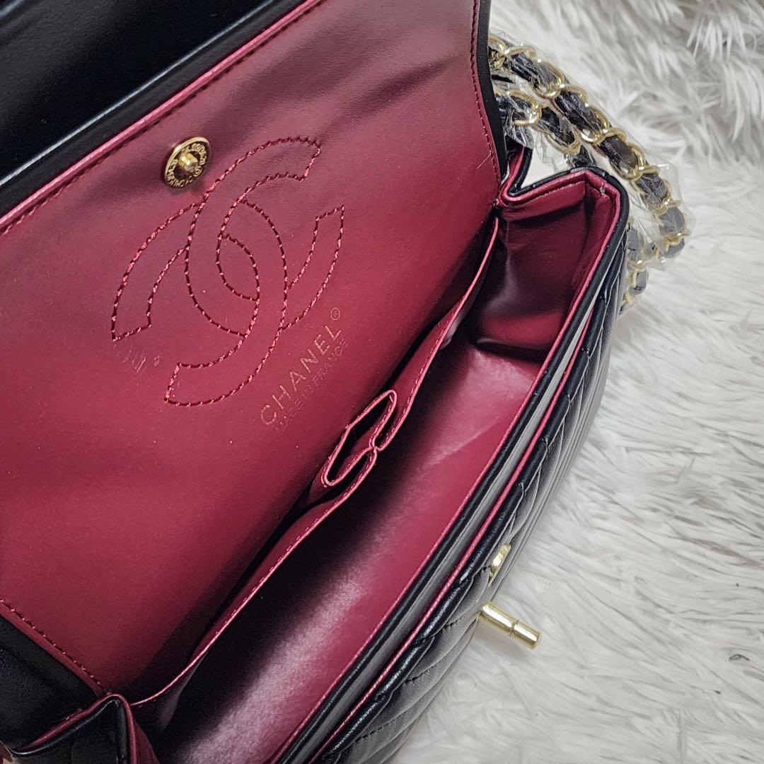 CHANEL ショルダーバッグ Vステッチ ノベルティ シャネル 黒 - メルカリ