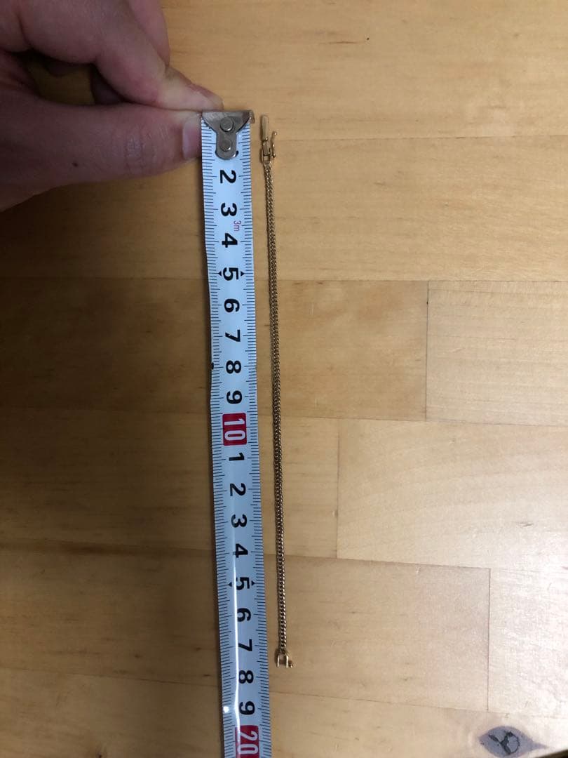 K18 喜平6面ダブル　ブレスレット　3.83g