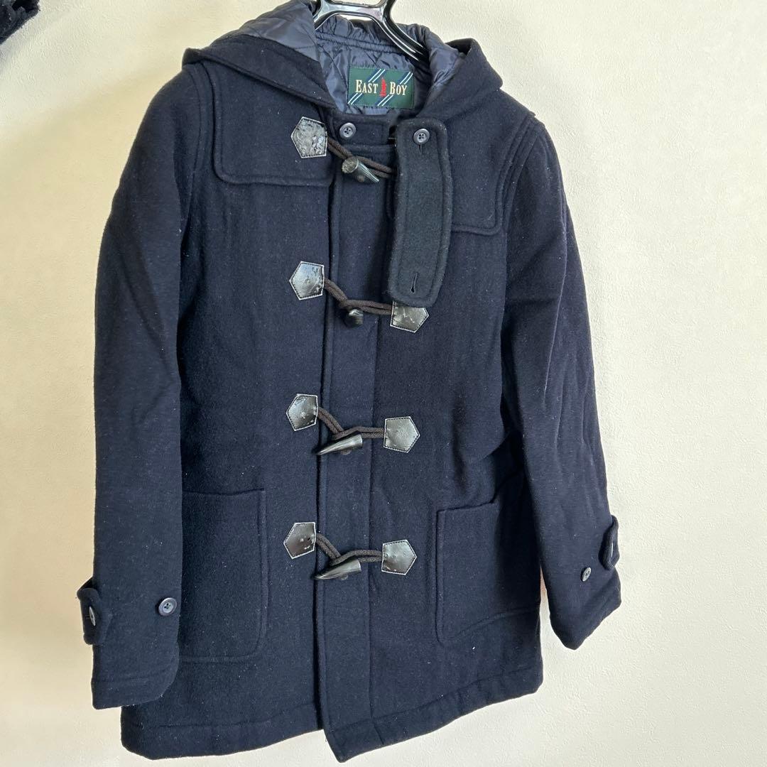 ネイビー ダッフルコート ウール混紡 イーストボーイ 9号 - メルカリ