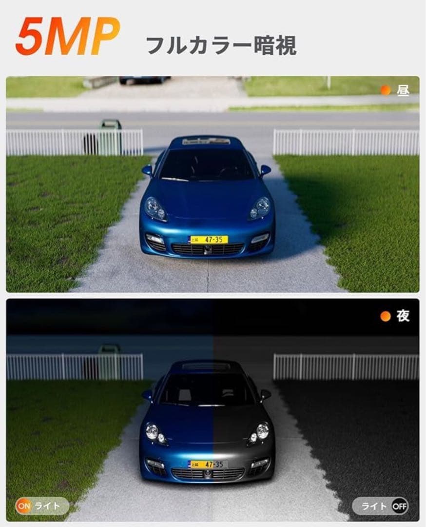 ☆Topcony 防犯カメラ ワイヤレス wifi 屋外 2.5K 500万画素