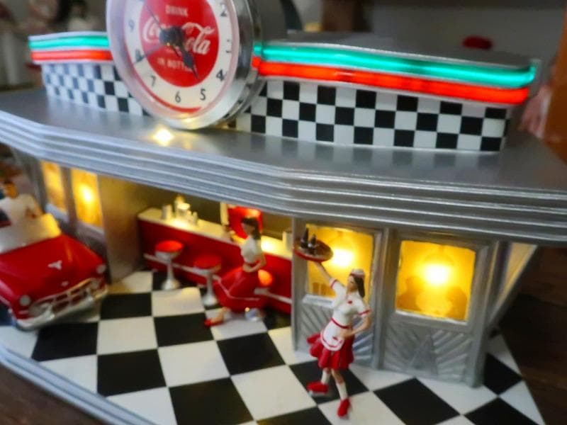 爆レア★絶版 コカコーラ 50s アメリカンダイナー クロック アメグラ
