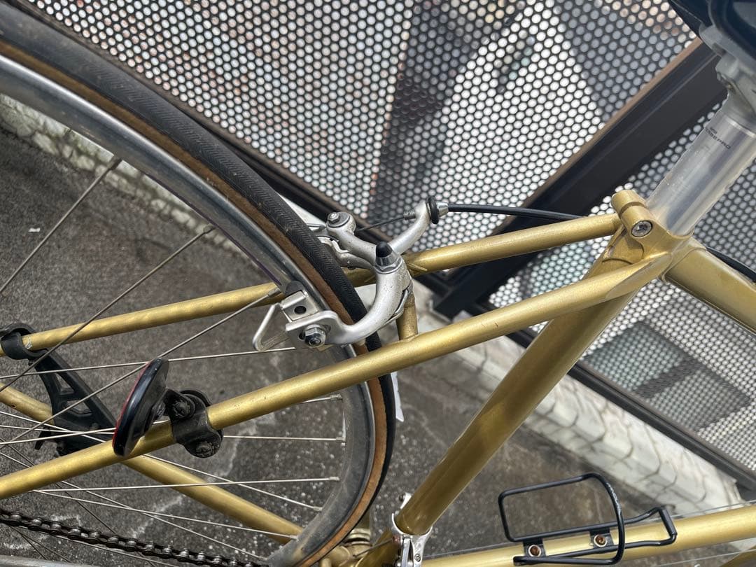 ブリヂストン製の可能性あり ピストバイク ゴールド TAクランク - メルカリ