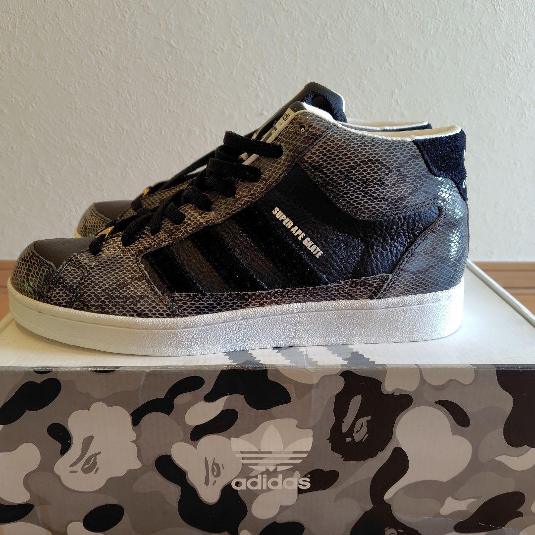 hope　エイプ☓アディダス　スーパーエイプスケート黒蛇　26.5cm