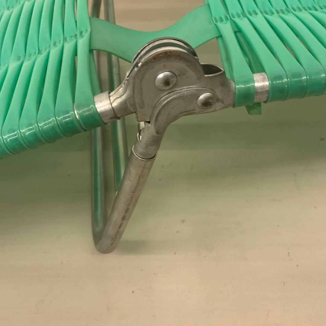 サマーベッド 昭和レトロ ビーチベッド ビーチチェア ボンボンベッド