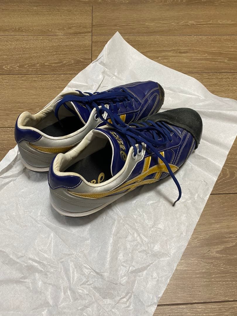 ASICS オーダースパイク 27.0cm ネイビー/ゴールド