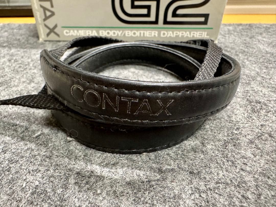 超美品】CONTAX G2 ブラック+本革カメラケース+ケーブルスイッチ