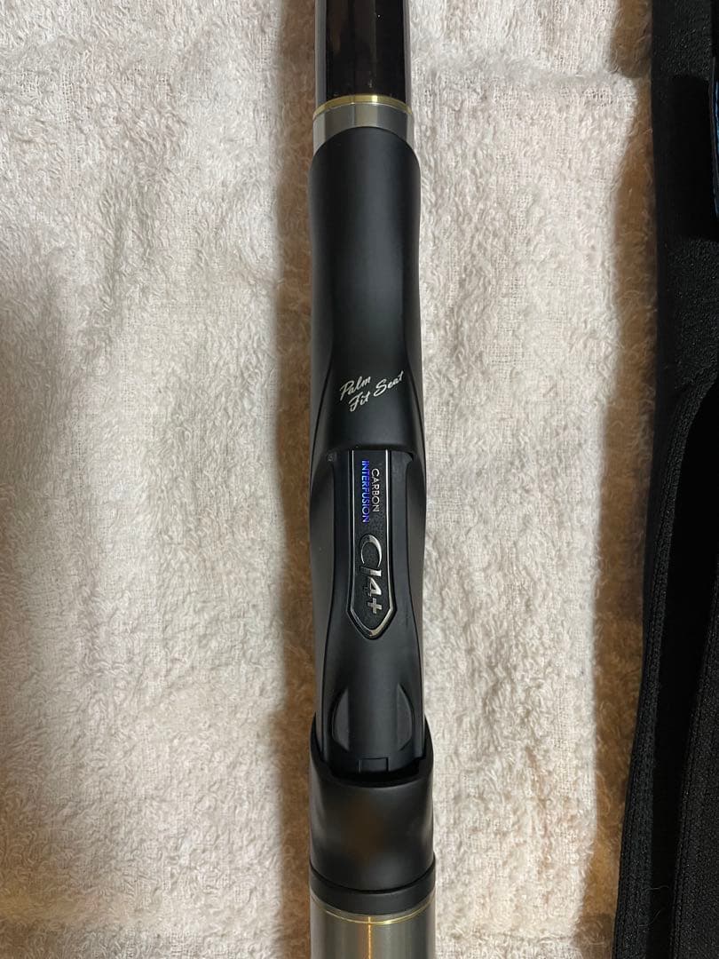 良品】シマノ磯竿 16ベイシス 1.2-530 チタンフレームIMガイド換装