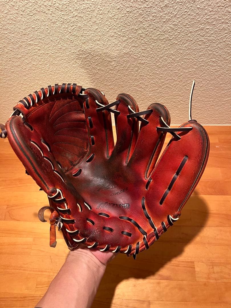 ミズノプロ オーダー 硬式 投手用 グローブ 即戦力 革質良好　即購入禁止 MIZUNO（ミズノ） 野球館オリジナル 硬式グローブ ミズノプロ 外野手用