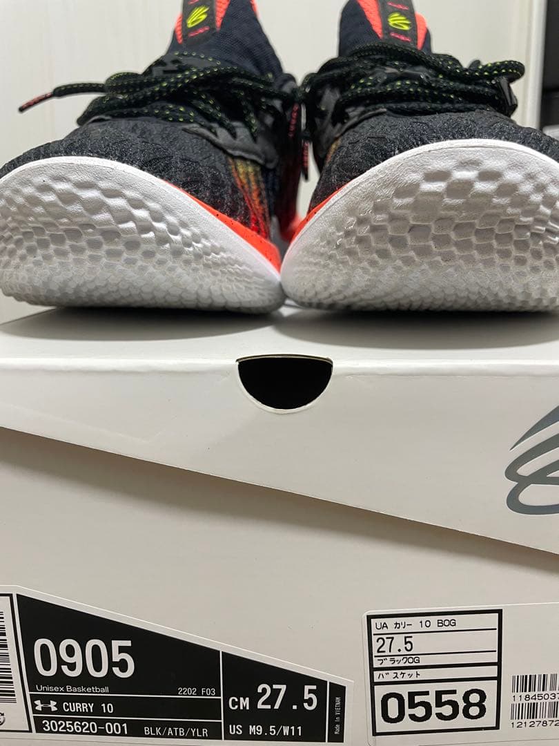 CURRY 10 バスケットボールシューズ 27.5cm