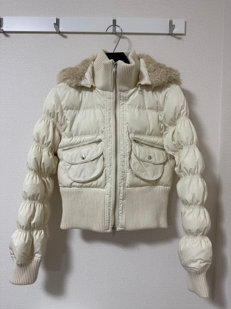 LAGUAGEM HOODIEZIPSTITCHブルゾン ラグアジェム コート白 - メルカリ