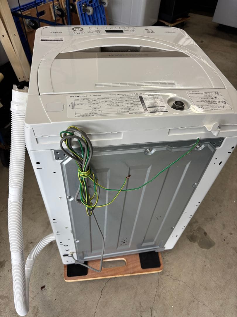 SHARP ES-GE4D-C 2020年製 全自動洗濯機 4.5kg T