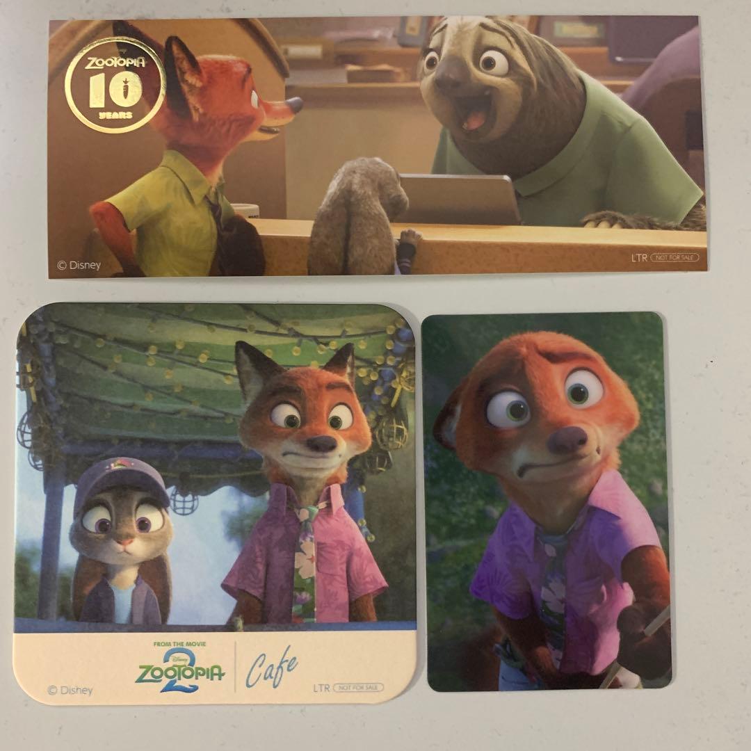 ズートピア2 オーマイカフェ 予約特典 ドリンク購入特典 グッズ購入