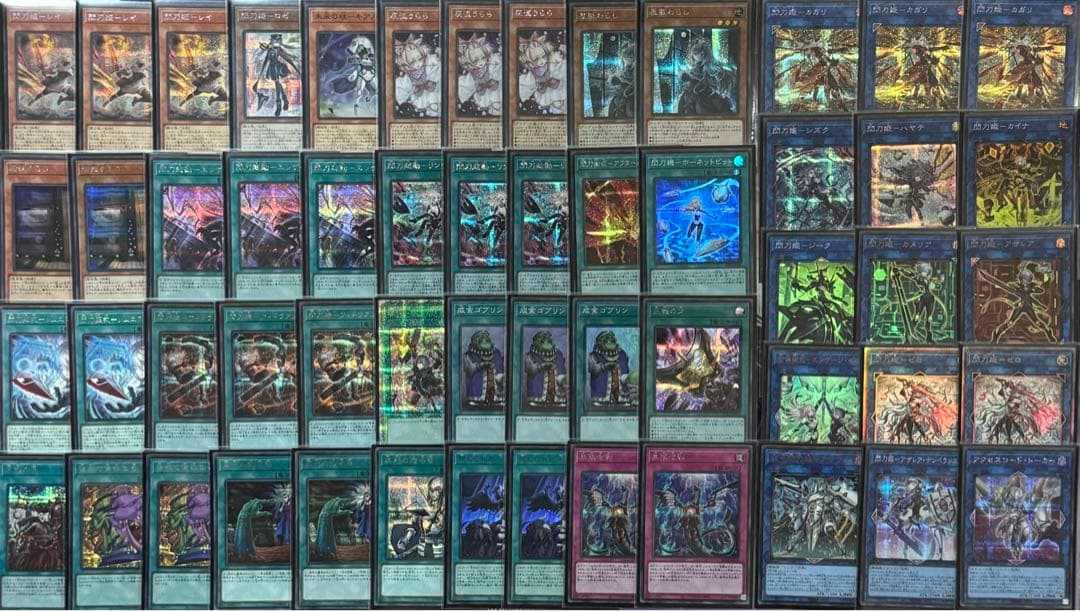 遊戯王　閃刀姫　デッキ　イラスト違いあり(増援など) メイン40枚＋EX15枚
