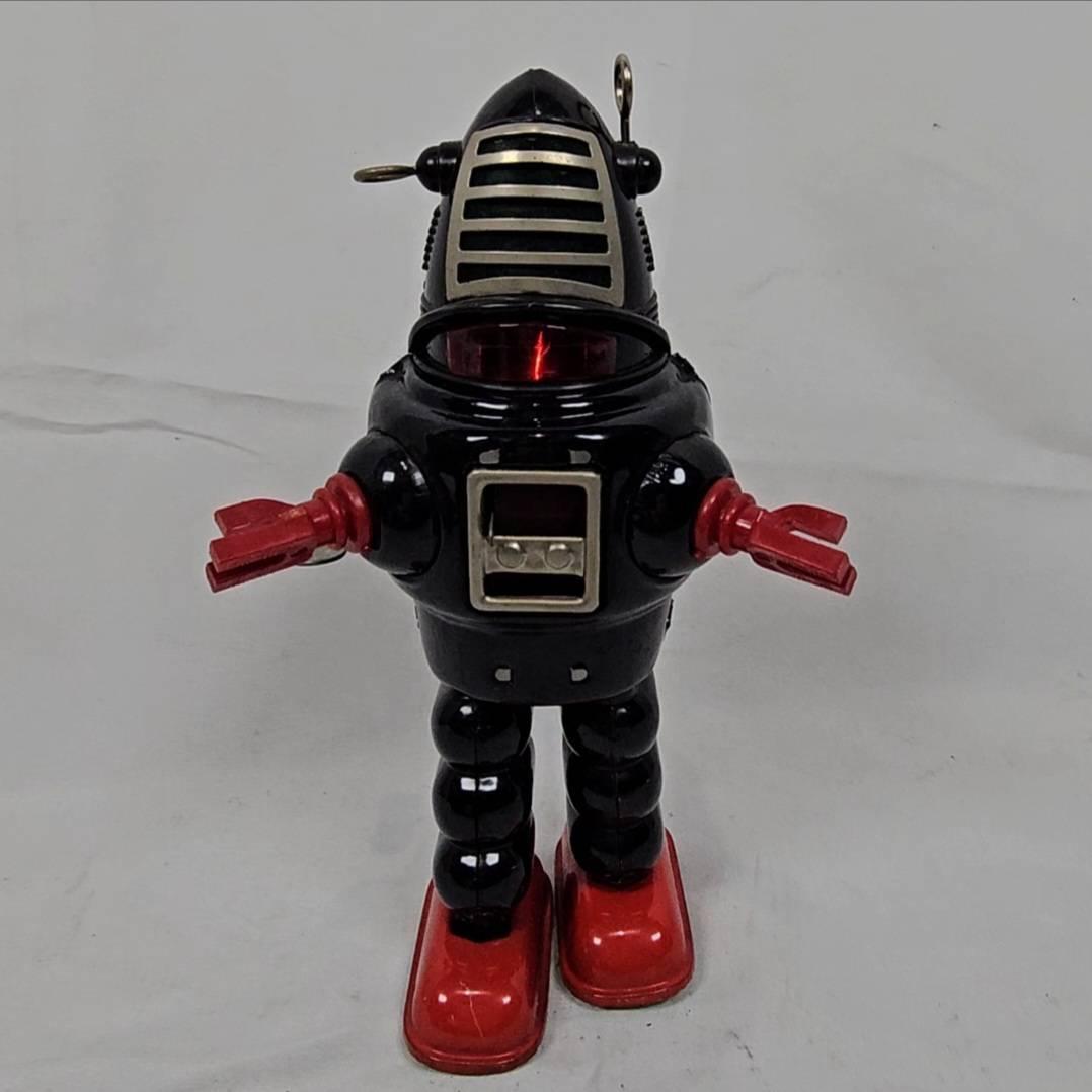 【希少】ブリキ ロボット ロビー型 スパーク ゼンマイ式 昭和レトロ