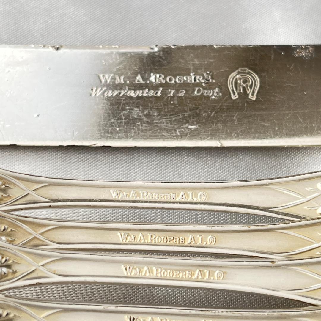 WM A Rogers】アールヌーボー ディナーナイフ / フォーク 12本 - メルカリ