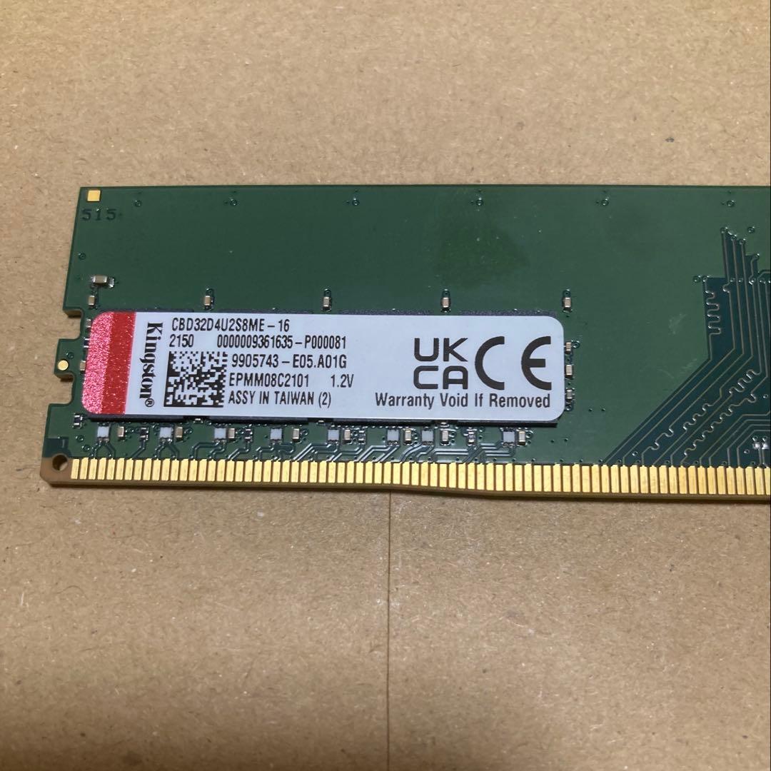 Kingston DDR4 16GB2枚 CBD32D4U2S8ME-16 - メルカリ