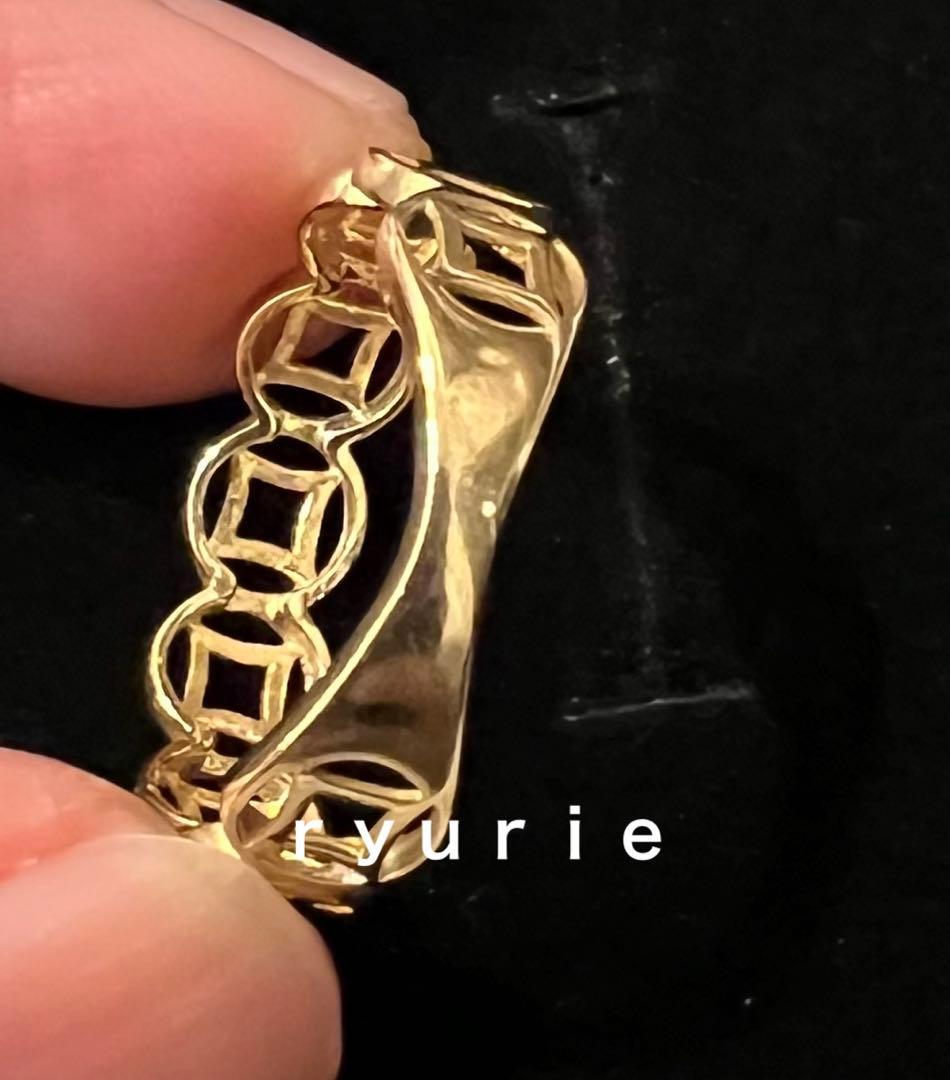 18金K18リングMONEY CATCHER ユニセックス マネーキャッチャー - メルカリ