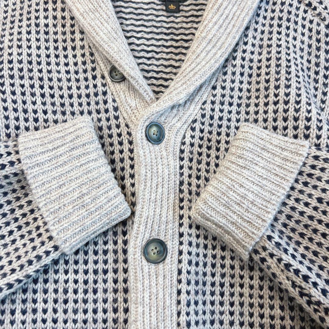 L.L.Bean バーズアイ カーディガン ショールカラー L