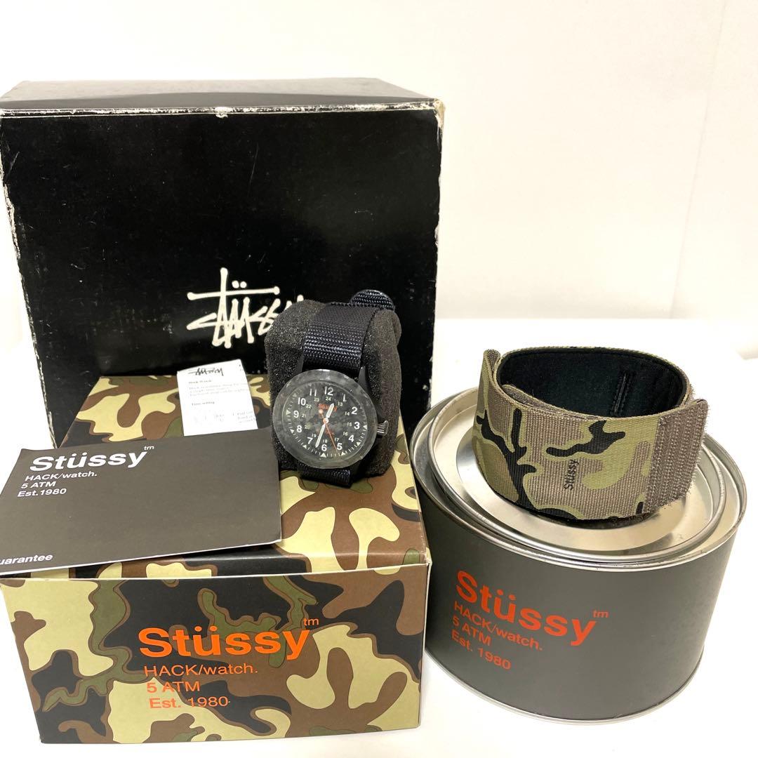 STUSSY HACK watch アナログ 腕時計 2003 ブラック 中古 - メルカリ
