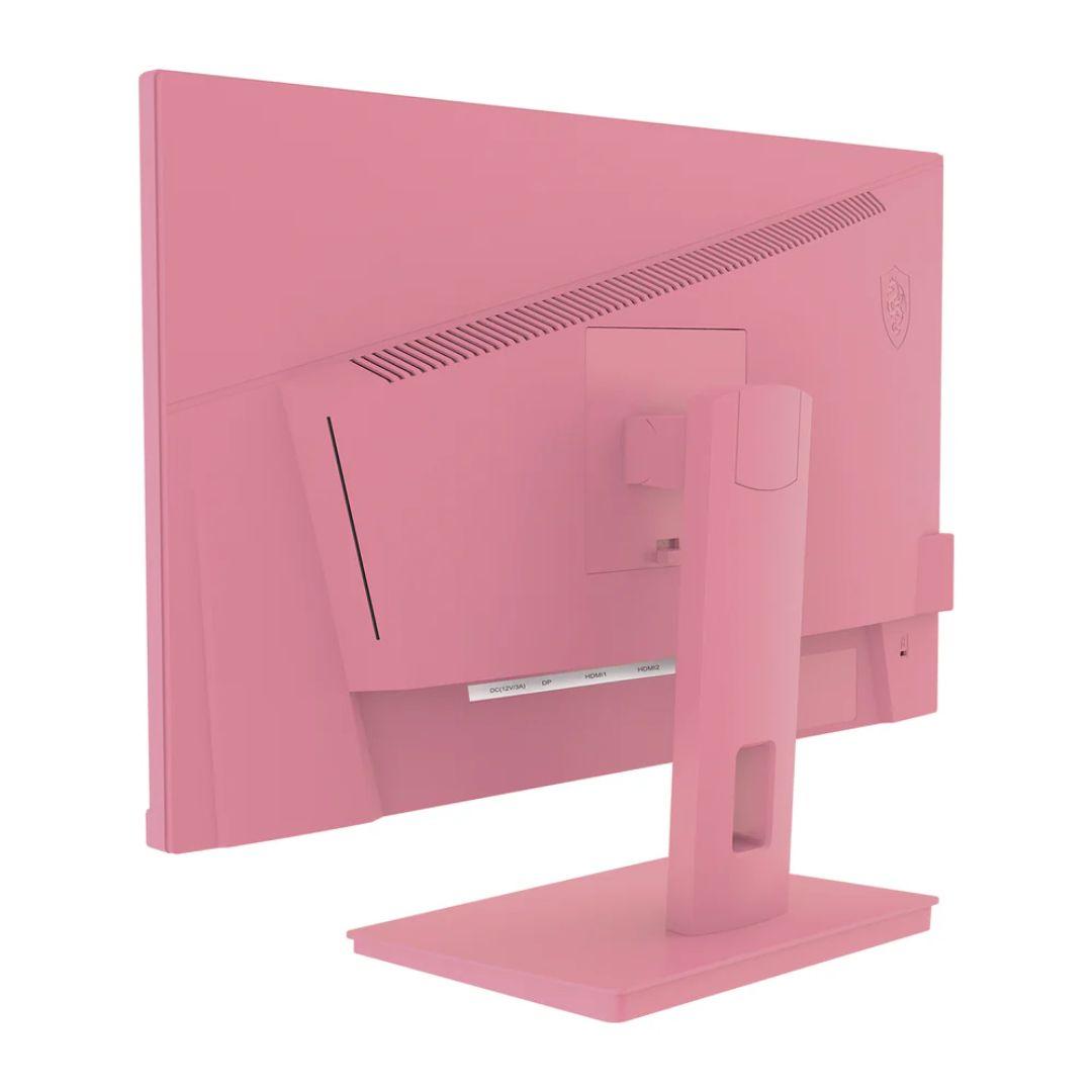 ピンクのボディがかわいい JAPANNEXT社のゲーミングモニター 23.8