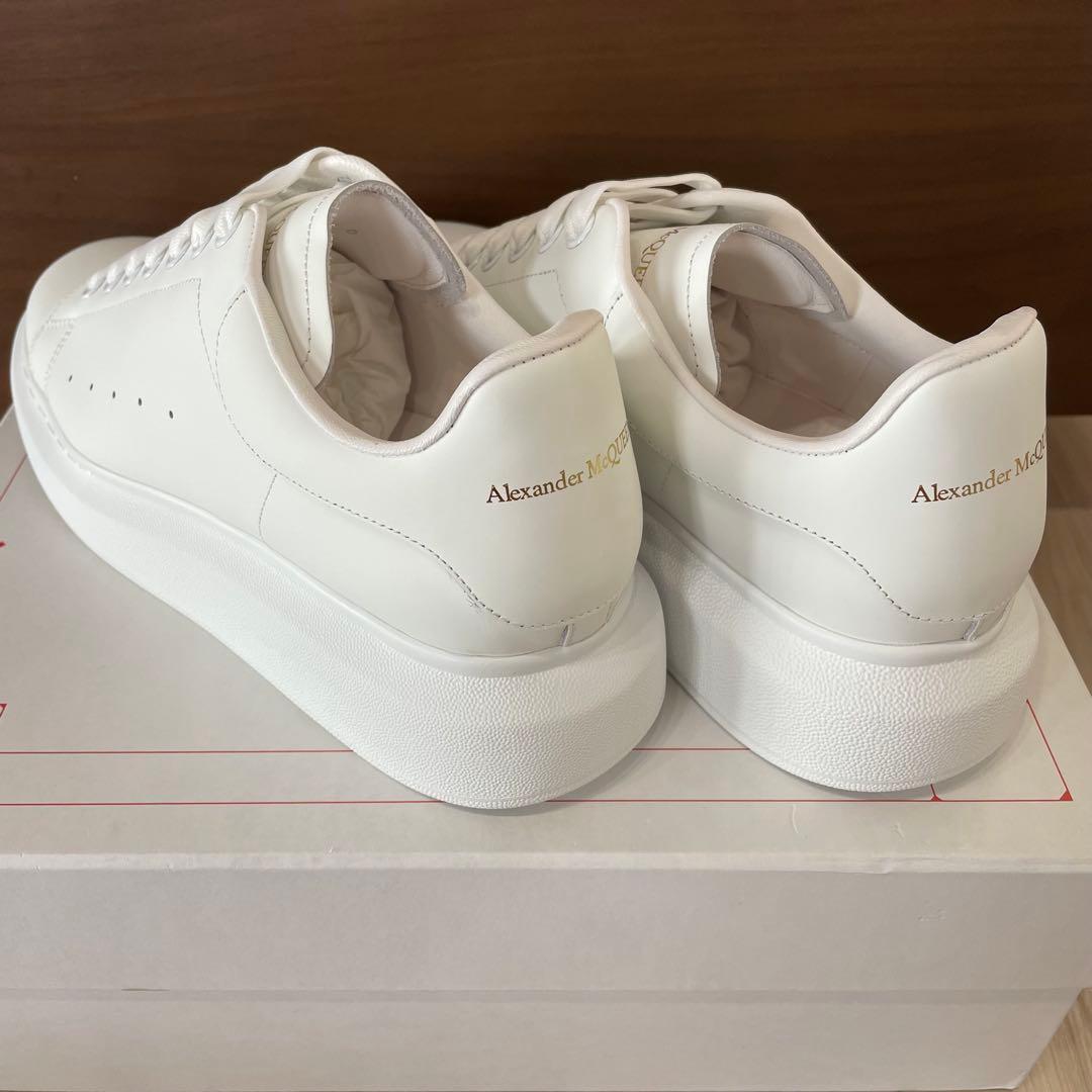 42 27cm 正規品・新品】白x白 アレキサンダーマックイーン スニーカー