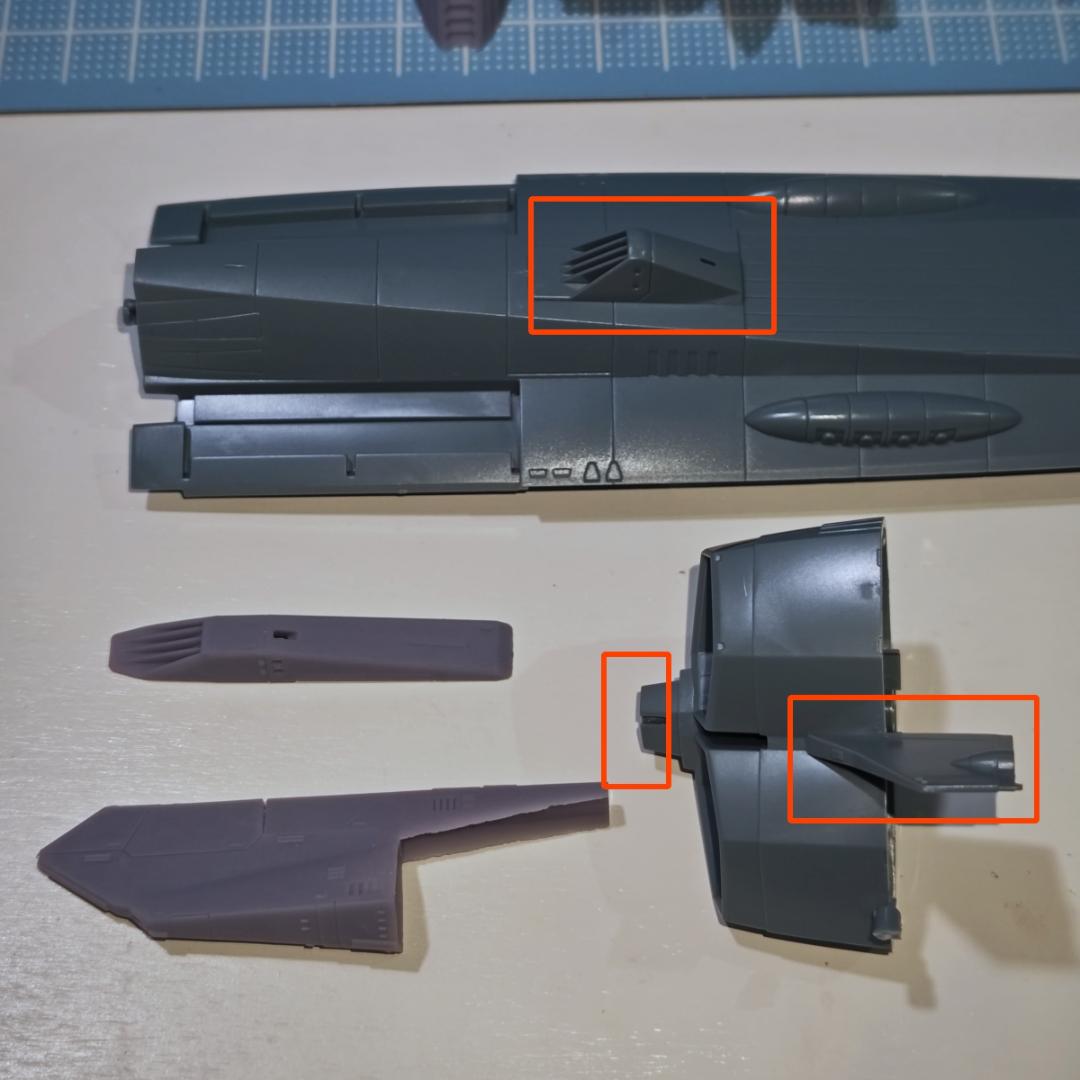 1/1000 アンドロメダ改造パーツ A