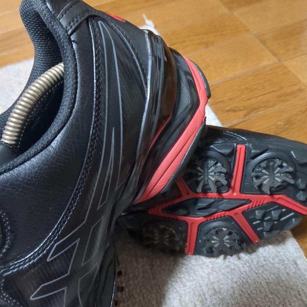 アシックス ゴルフシューズ 上位モデル 黒 26.5cm 目立った傷や汚れなし！