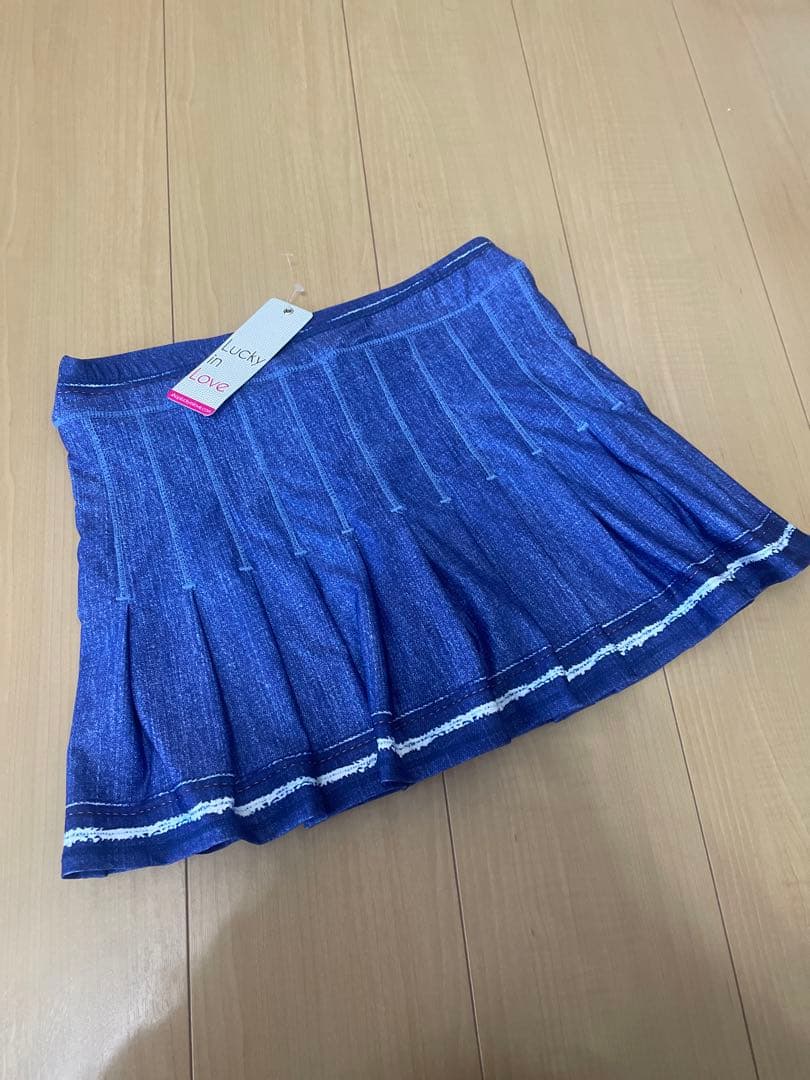 ラッキーインラブ　スコートXS ゼブラ柄のスコートはいかが？アンダースコートは鮮やかなネオン