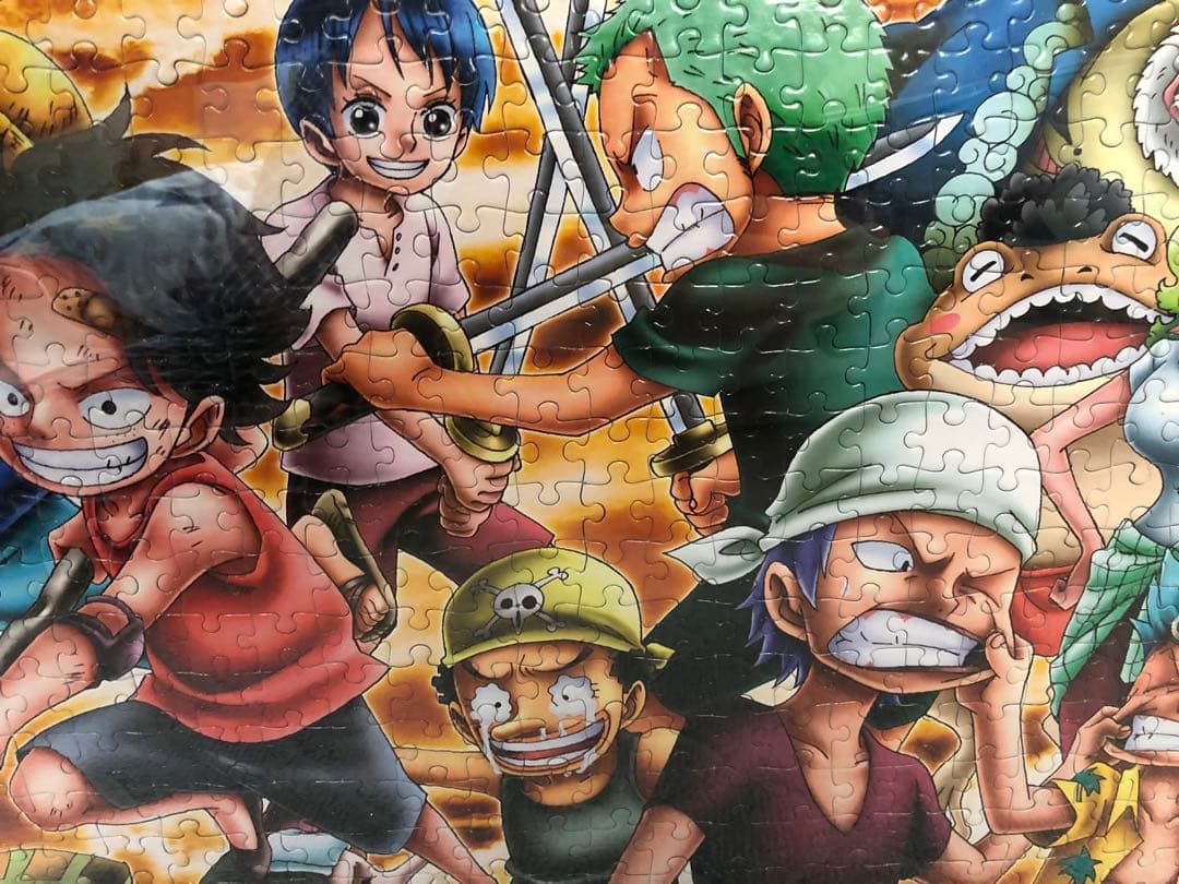 【美品】 ワンピース ルフィ ゾロ サボ シャンクス 壁掛け ジグソーパズル