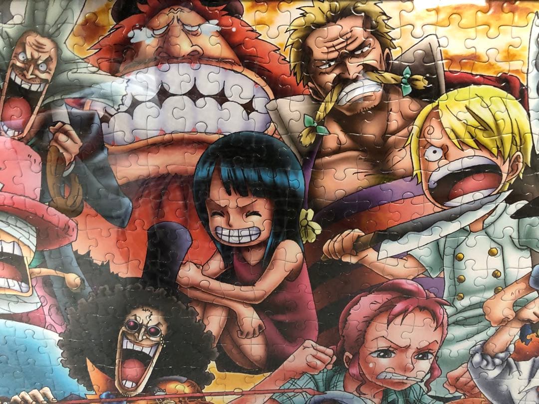 【美品】 ワンピース ルフィ ゾロ サボ シャンクス 壁掛け ジグソーパズル