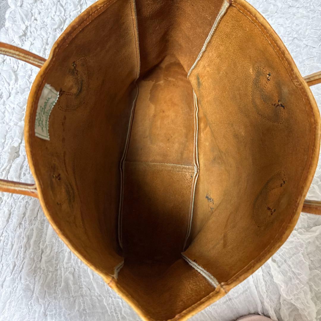 L.L.BEAN エルエルビーン★60s レザートートバック筆記体ギザタグ