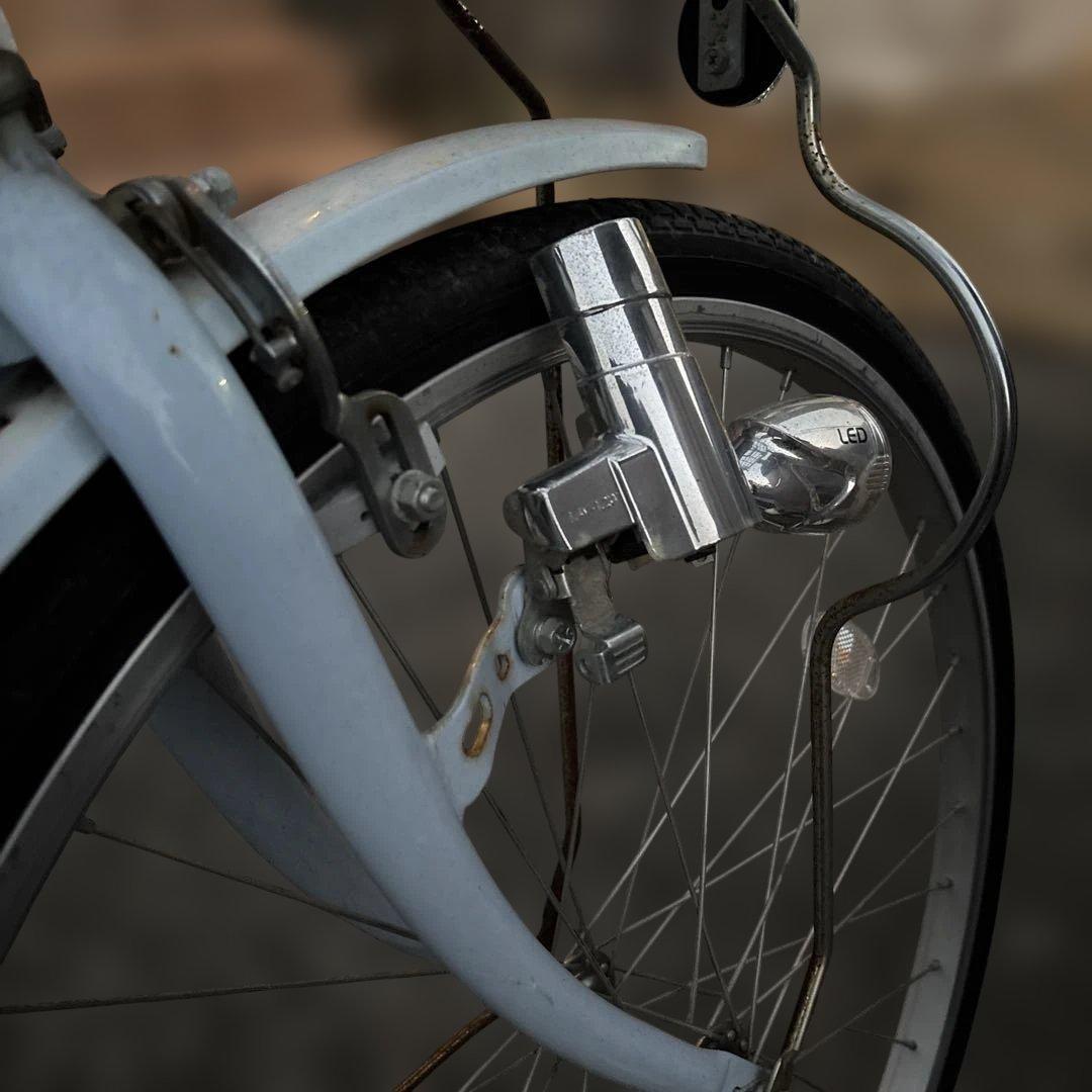 MAHALO シティバイク ライトブルー 前カゴ付き 24インチ - メルカリ