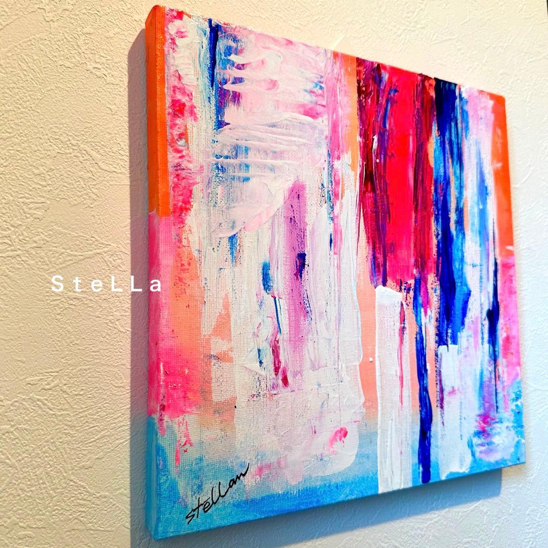 原画 カラフルアート 現代アート ビビッド モダンアート 北欧