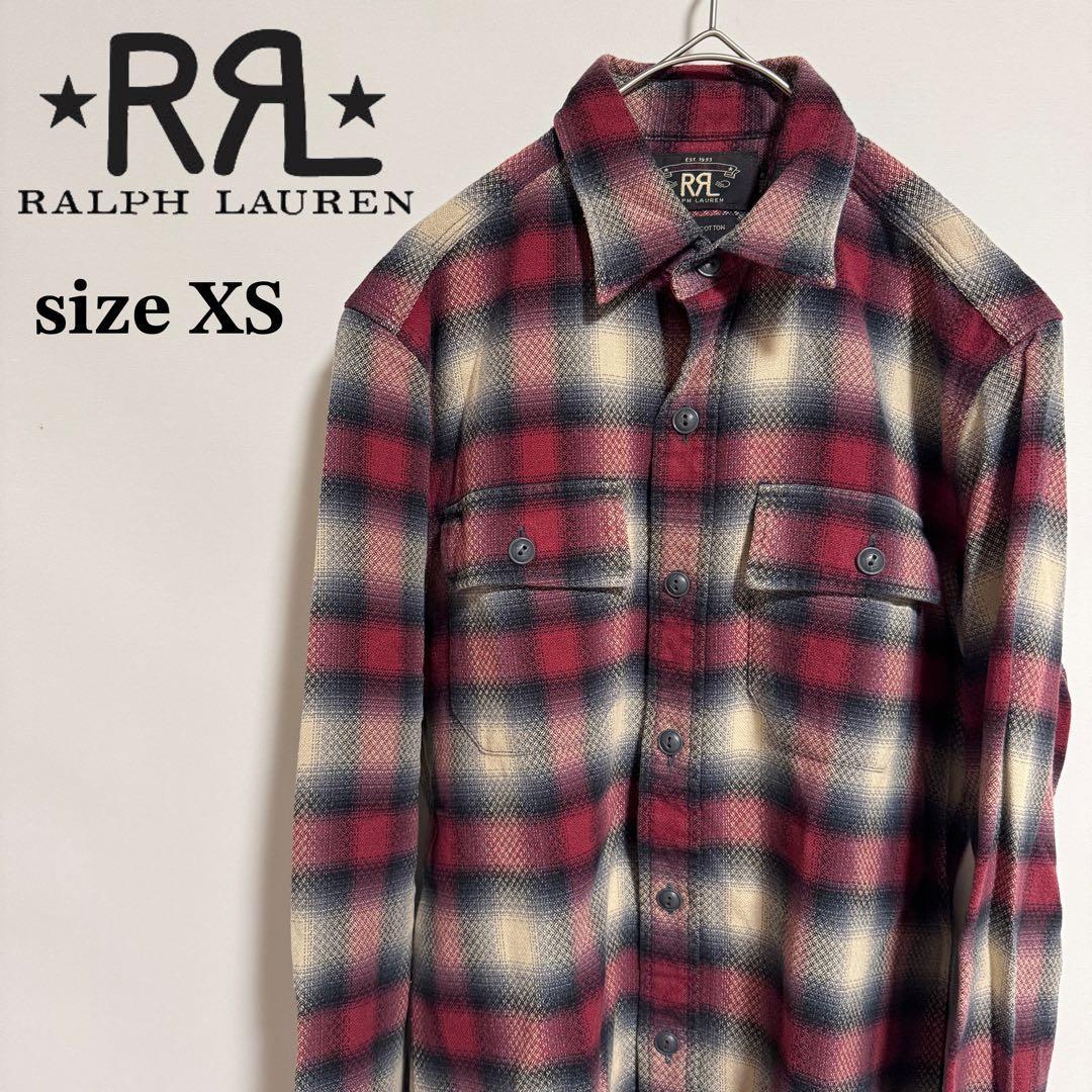 RRL ダブルアールエル ラルフローレン オンブレ チェック シャツ