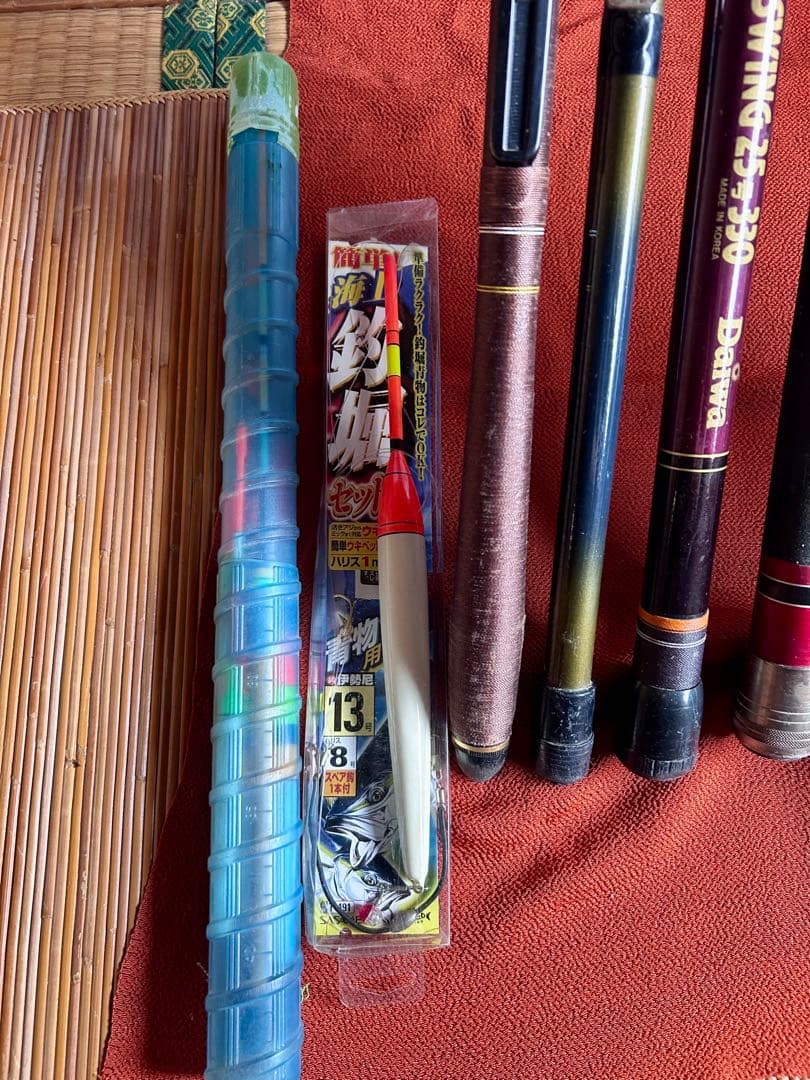 複数本(11本)チヌ竿他/浮/リール2点 ダイワ / シマノ等1式《現状渡し》