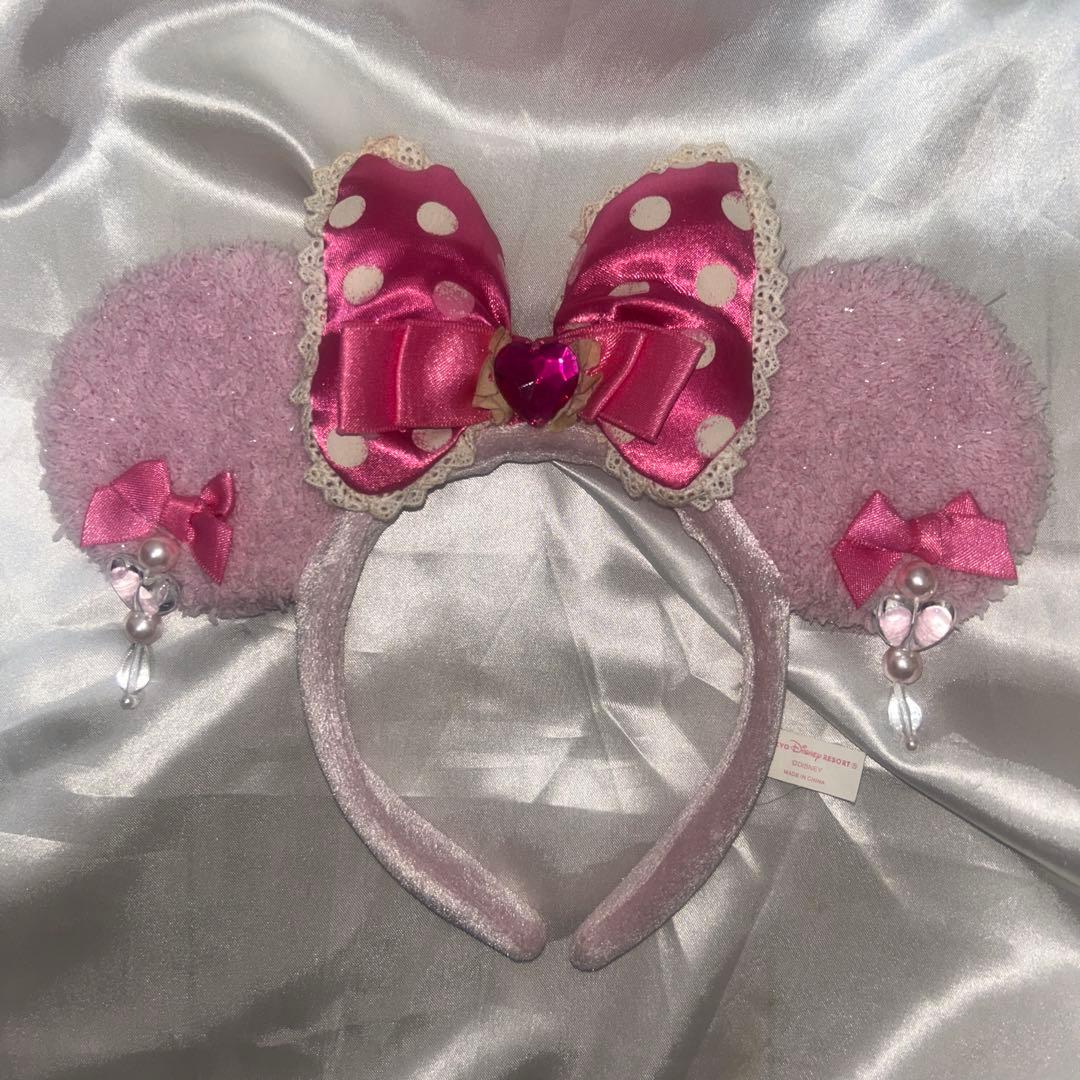 ミニーマウス風カチューシャ ピンク - メルカリ