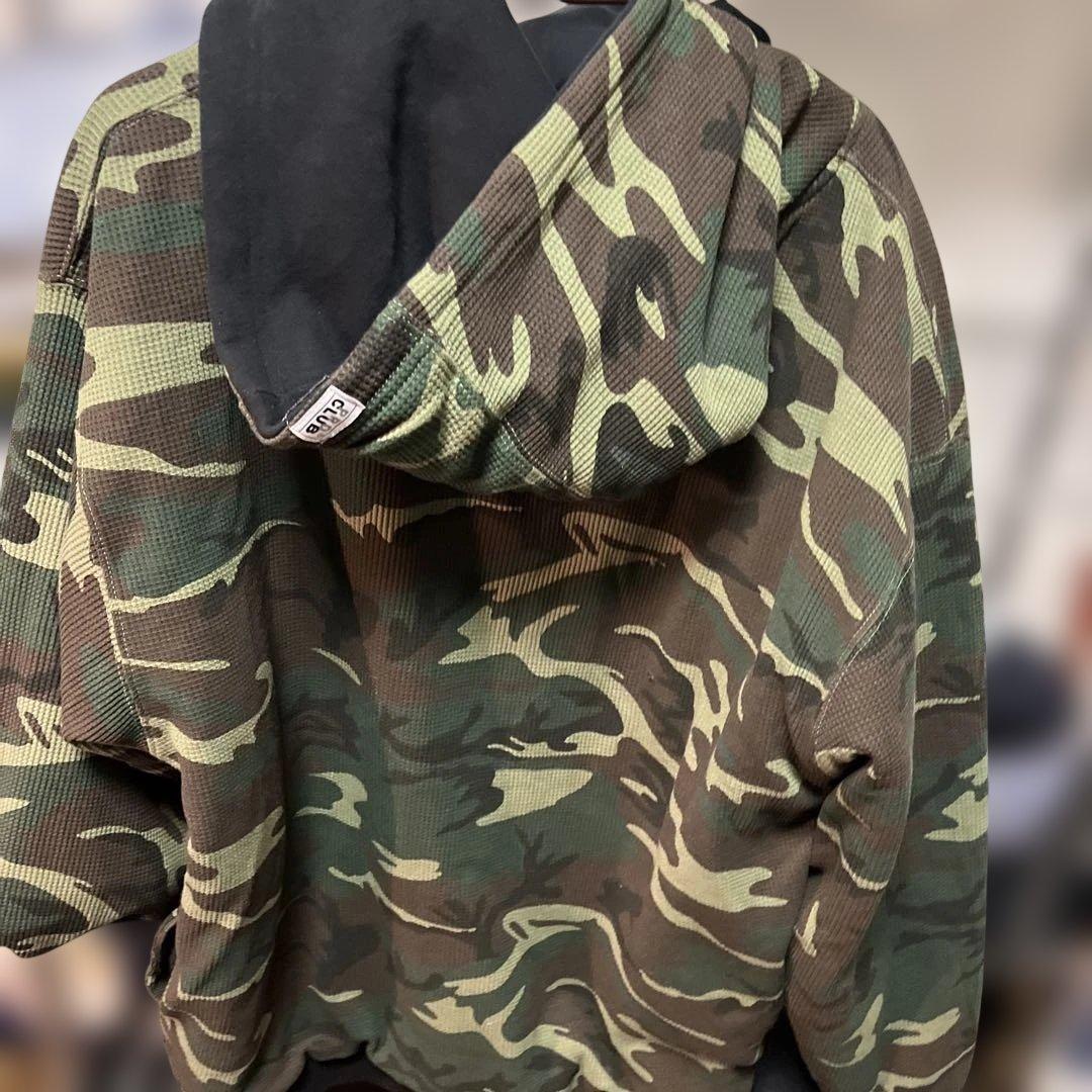 PRO CLUB 迷彩パーカー リバーシブル ジップアップフーディ - メルカリ