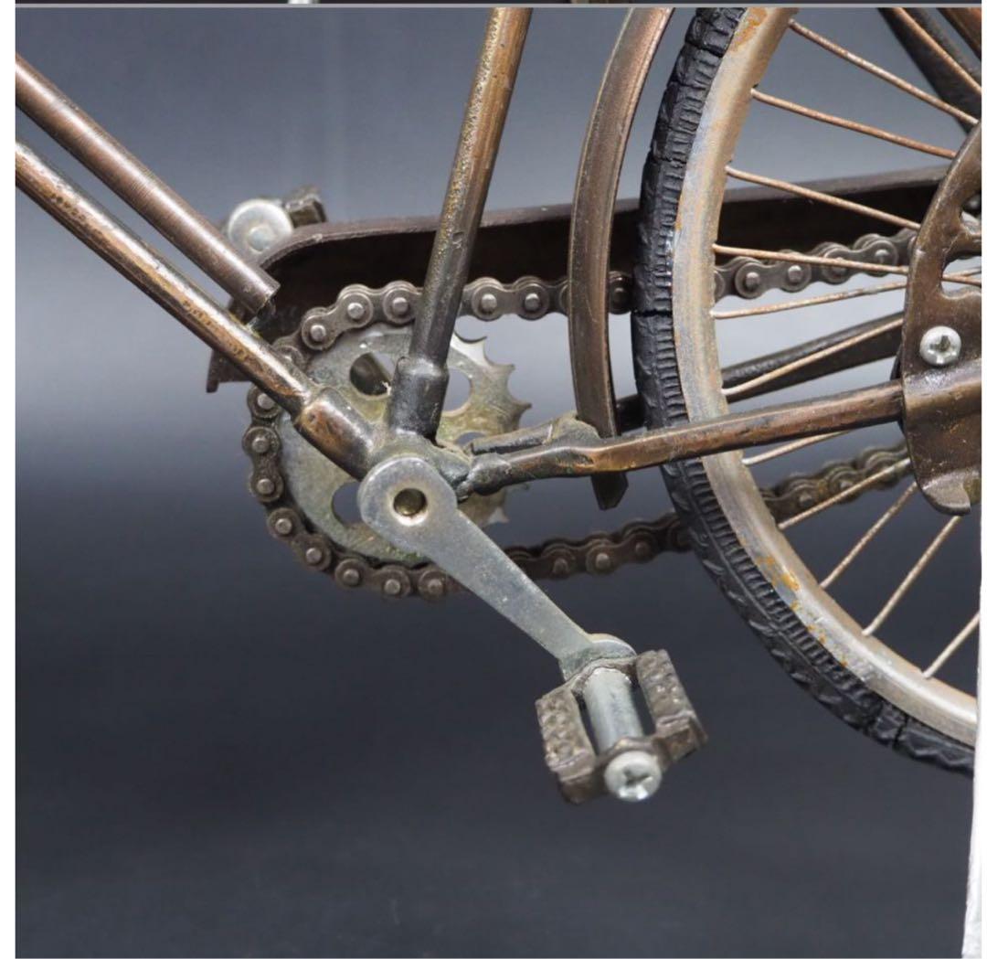 送料無料　レトロ　インテリア　アンティーク　レアミニ自転車　置物　42.5ｃｍ